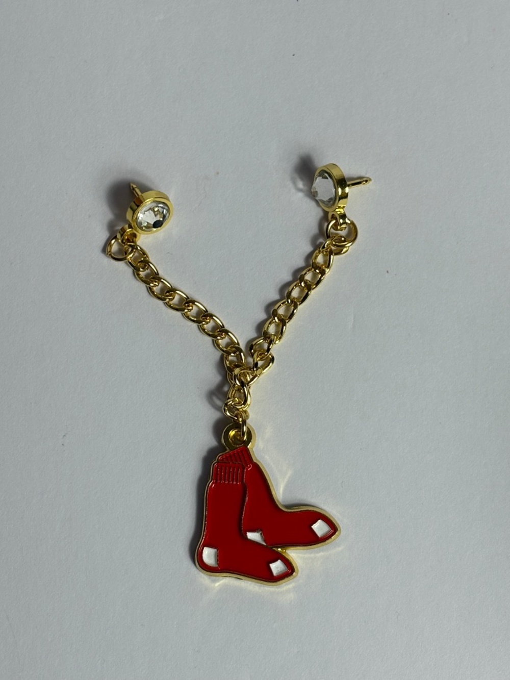 Boston Red Sox Logo Chain Hat Pin Pins New Era Fitted Hats Hatpin Gold Red